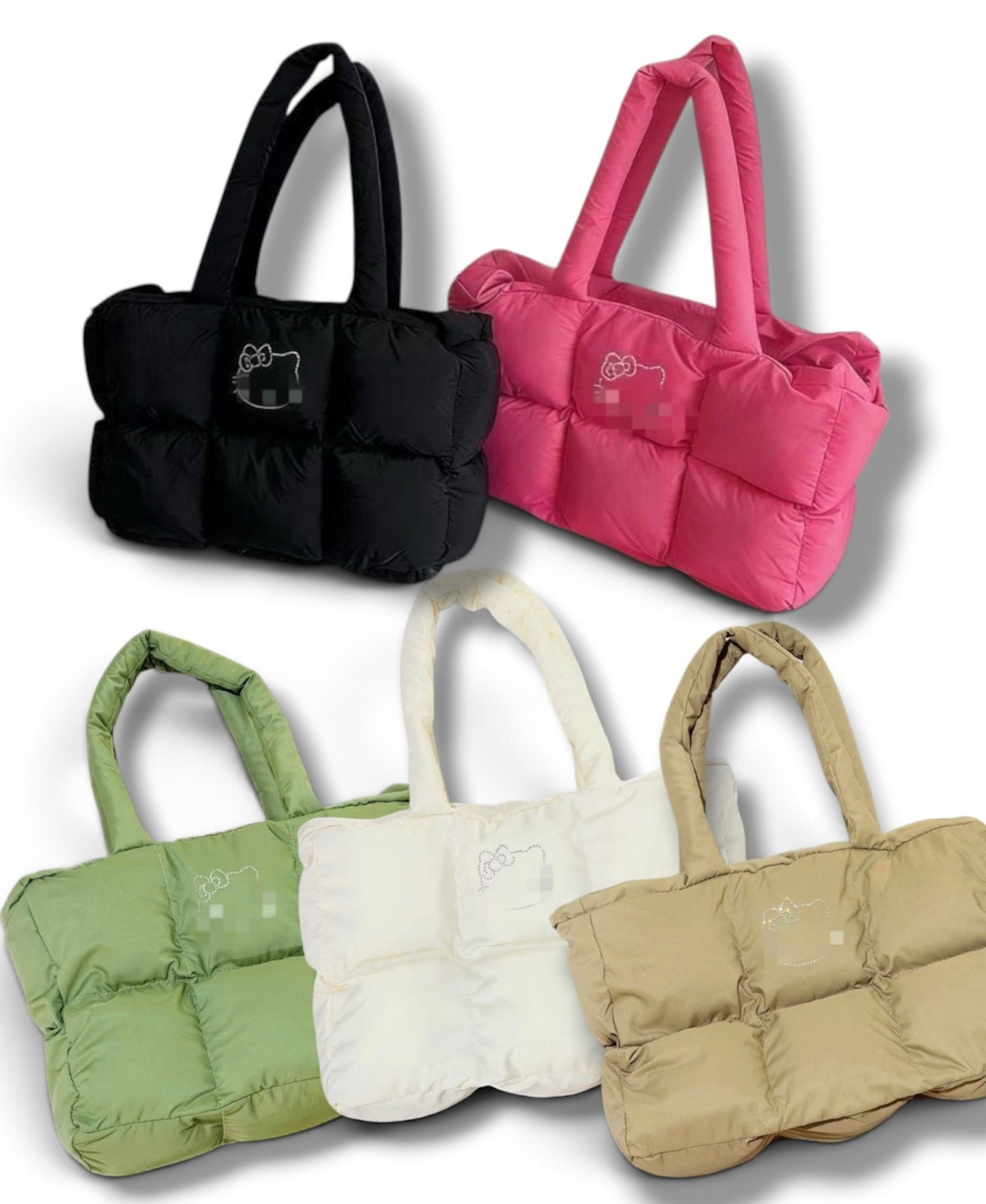 Kitty Puffer Tote π (preorder)