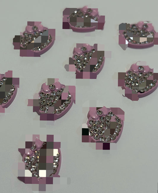 Pink Bling Mini Heads
