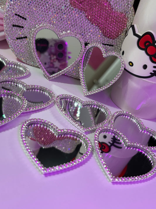 Bling Heart Mirror