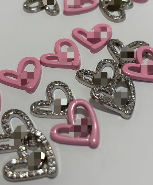 HeartC (Pink or Silver)