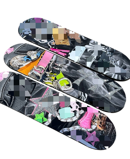 Custom Bling Skate Wall Art (3 Pcs) ready to ship