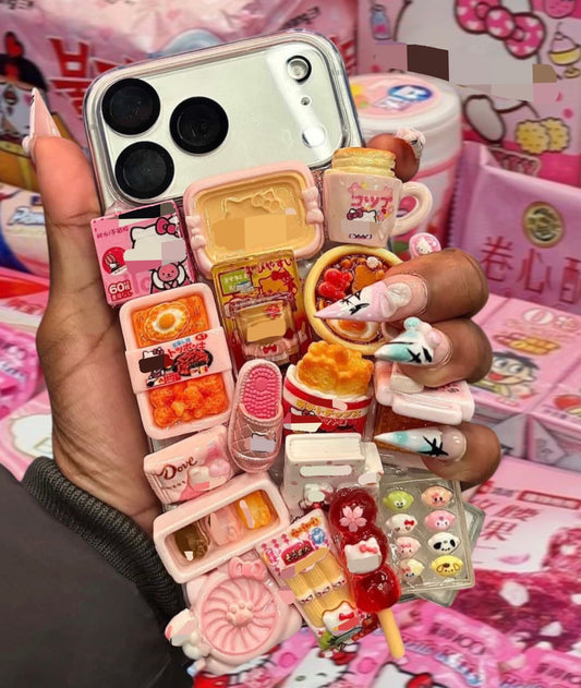 Foodie Freestyle Case🧋🎀🥟 (read description)