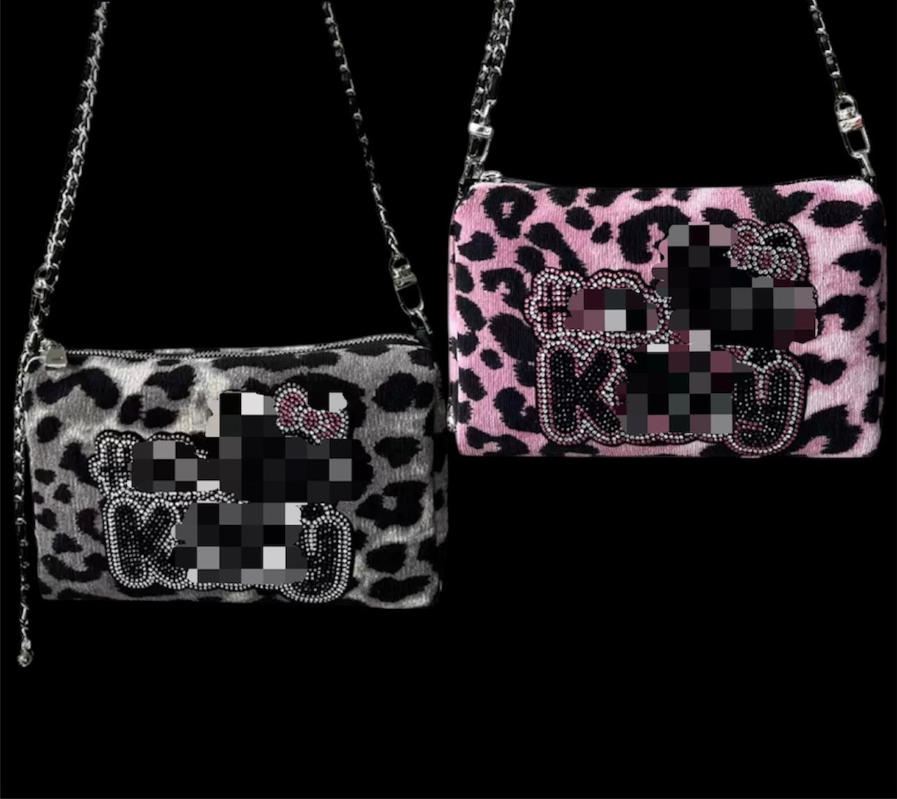 Y2K Bling Leopard Bag 🎀 (read description)